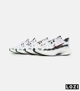 کفش کتانی مردانه و زنانه سفید مشکی نایک NIKE P-6000