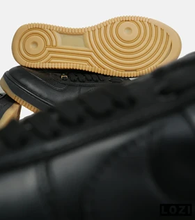 کفش کتانی بزرگ پا مشکی کرم NIKE AIR FORCE