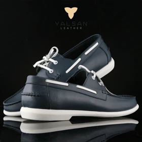 کفش کالج مردانه چرم یلسان مدل فیچر کد 551-GN