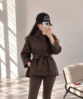 ترنچ کت بارانی کد CN014 برند ردا