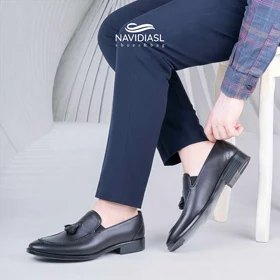 کفش مردانه چرم کلاسیک کد 7025011