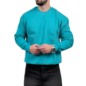 دورس مردانه فیروزه ای سه نخ طرح ساده