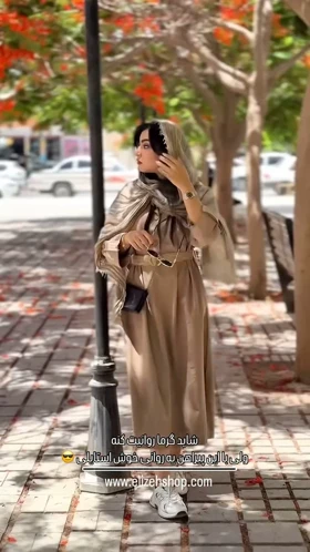 کفتان لینن کمربندی