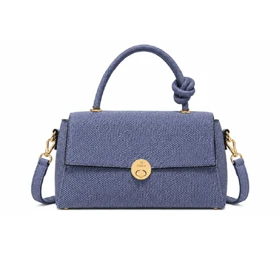 کیف وارداتی FENDI چرم سورمه‌ای