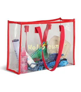 کیف استخری شفاف ضد آب طرح Hello Summer کد 15121