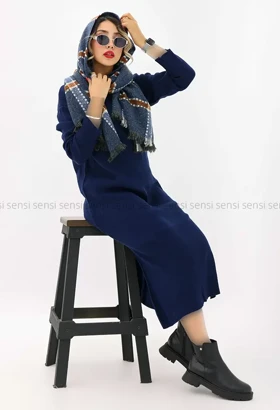 پیراهن بافت بغل چاک کد1004262