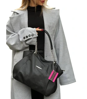 کیف دوشی زنانه مشکی سایز بزرگ