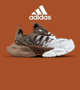 کفش کتانی مردانه و زنانه قهوه ای سفید ADIDAS performance x9000l4 مدل 7243