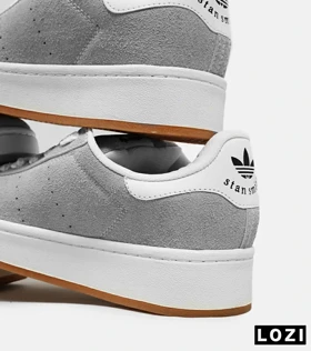 کفش کتانی مردانه طوسی سفید ADIDAS stan smith