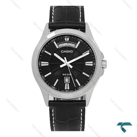 ساعت کاسیو MTP-1381L اصلی دو تقویم بند چرم Casio-7708-G