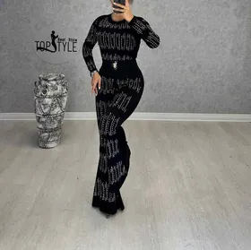 ست بلوز شلوار نگینی : 8855