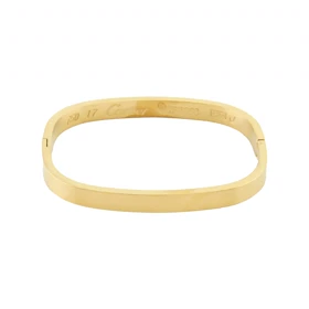 دستبند زنانه مدل بنگل طرح مربع