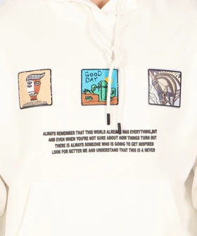 هودی سفید طرحدار اسپرت 1765