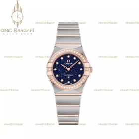ساعت مچی امگا کانستلیشن صفحه کهکشانی قاب دورنگین Omega Constellation