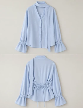 شومیز پشت گره 0477