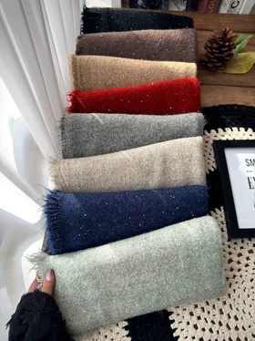 شال وارداتی بوکله پولکی کد 400