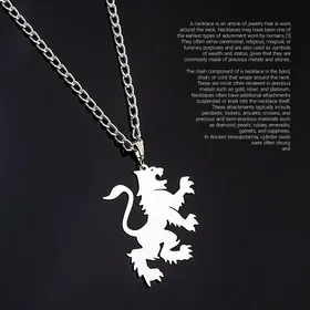 گردنبند مردانه شیر