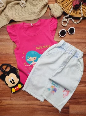 ست دخترانه طرح پری دریایی