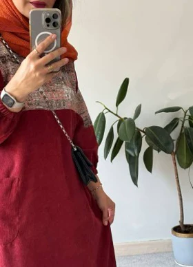 پیراهن مانتویی پاییزه بهنیا