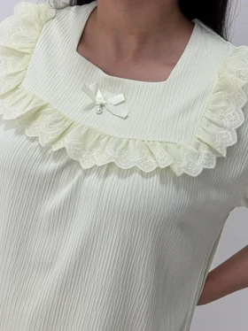 ست لباس راحتی بلوز و شلوارک کد 103