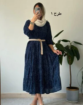 پیراهن ساحلی نخی شمیم