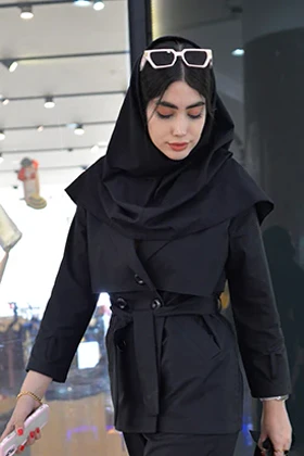 ترنج کت زنانه ریچ کت مشکی کد(7118)