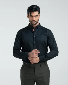 ام کی کالکشن پیراهن آستین بلند mk-1081-black