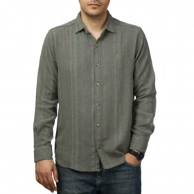 پیراهن آستین بلند کنفی مردانه مدل 61011038