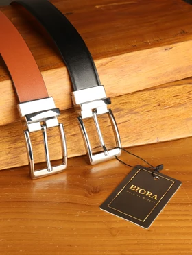 کمربند مردانه بیورا مدل چرم صنعتی دورو کد k020