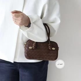کیف زنانه دوشی - دستی مدل سولانا (قهوه ای)