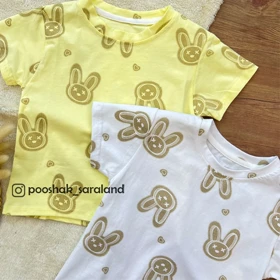 تیشرت بچگانه طرح خرگوش 1 تا 6 سال