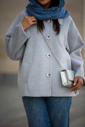 پالتو فوتر کجراه یقه شکاری