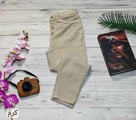 شلوار کتان مام فیت کد 10132