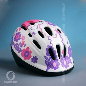 کلاه دوچرخه بچه گانه ROCKY طرح FLOWER مدل HB-6-2