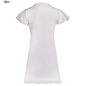 سارافون زنانه کوزا مدل آستین چین‌دار سفید کد 9230