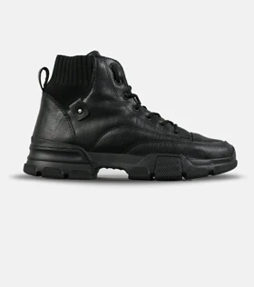 بوت ساق‌دار مردانه مشکی Timberland مدل 7516