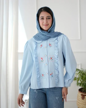 شومیز یقه ب ب پانیذ