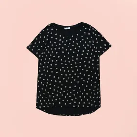 تیشرت خال‌خالی زارا