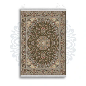 *جدید* فرشینه از جنس پارچه شانل مخمل ترک طرح فانتزی برند دفه کد 1345