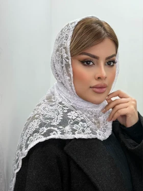 مینی اسکارف گیپور سه گوش