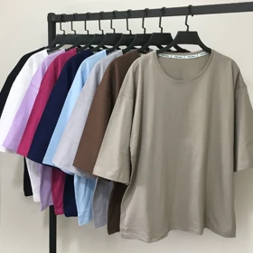 تیشرت باکسی ساده زنانه