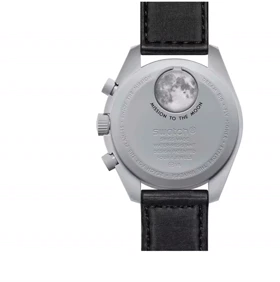 ساعت امگا سواچ ماه نقره ای مشکی Mission to the Moon