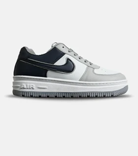 کفش مردانه و زنانه سفید طوسی سرمه ای NIKE AIR FORCE مدل 8161