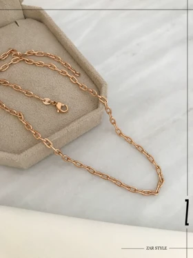 گردنبند حلقه بیضی ظریف