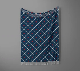 شال مبل ریش دار sofa shawl 387