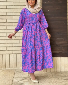 ساحلی فلور گل 7355 (سرمه ای گل صورتی)