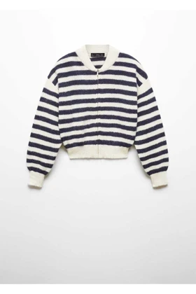 ژاکت کش باف پشمی زنانه اورجینال منگو mango