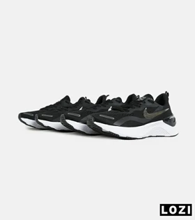 کفش کتانی مردانه و زنانه مشکی طلایی NIKE zoom X