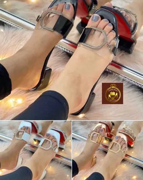 صندل و روفرشی طلقی زنانه پاشنه‌دار