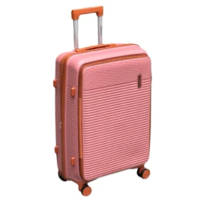 چمدان نشکن اسپید مدل SPEED-SPD213L LARGE سایز بزرگ - قابلیت باز شدن در از جلو (رزگلد)